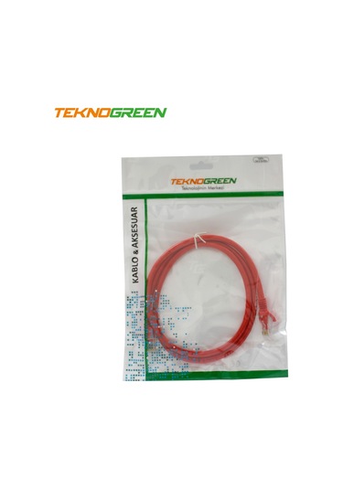 Teknogreen Tkc-001K 1M. Cat6 Kablo Kırmızı