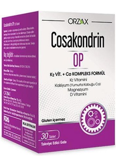 Orzax Cosakondrin Op 30 Tablet 2 Adet