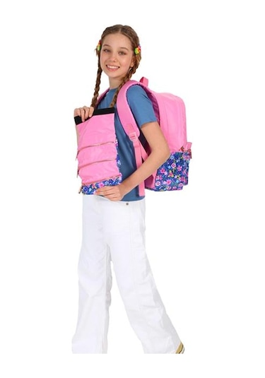 Kaukko Soft Floral Surprise Kalem Çantası Pink K2669
