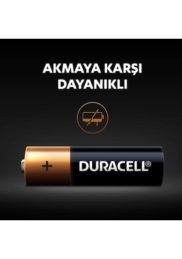 Duracell Alkalin AA Kalem Pil 1,5V 4'lü Paket (LR6 / MN1500)