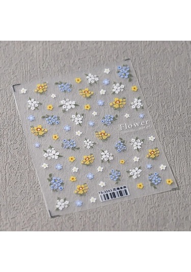 Flybuy 1 Adet 5d Kabartma Kawaii Dantel Nail Art Etiketler Pembe Yay Kalp Ts-3593