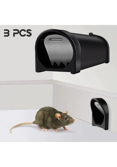 Createtech Homyl 3x İnsancıl Fare Kapanı - Öldürmeyen Fare Kafesi Kapanı