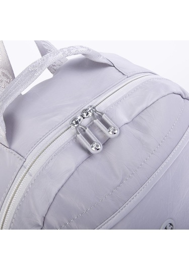 Nas Bag Extra Hafif Su Geçirmez Çok Gözlü Waterproof Unisex Sırt Çantası 30x40 Cm Gri