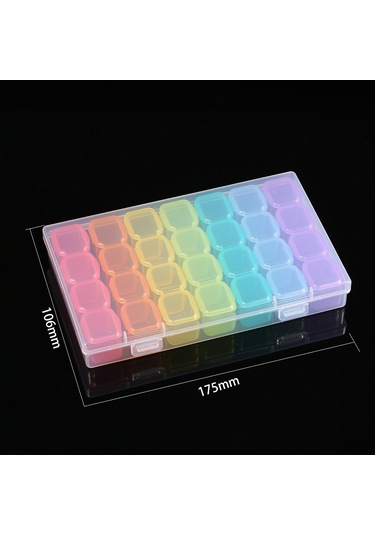 Tenfowee 28 Bölmeli Minik Kırılmaz Akrilik Manikür Kutusu - Taşınabilir, Şeffaf Kapaklı, Tek Tek Kullanılabilir Aksesuar Depolama Kutusu Beyaz Tenfowee 28 Bölmeli Minik Kırılmaz Akrilik Manikür Kutusu - Taşınabilir, Şeffaf Kapaklı, Tek Tek Kullanılabilir Aksesuar Depolama Kutusu Beyaz