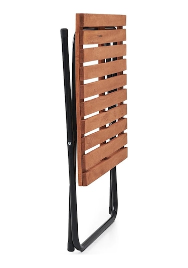 Bistro Set Metal Ayak 52x52 2 Katlanır 2 Sandalye 1 Katlanır Masa