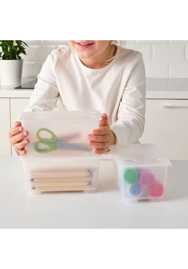 3 Parça ,kapaklı Saklama Kutuları Meridyendukkan Sarı-mavi Renk Düzenleme Kutusu 3lü Çok Renkli