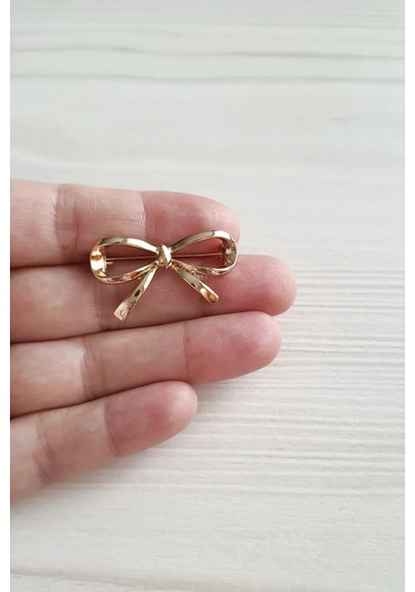 Proshik Broş Fiyonk Altın Renkli Takı 269844503 Altın Rengi