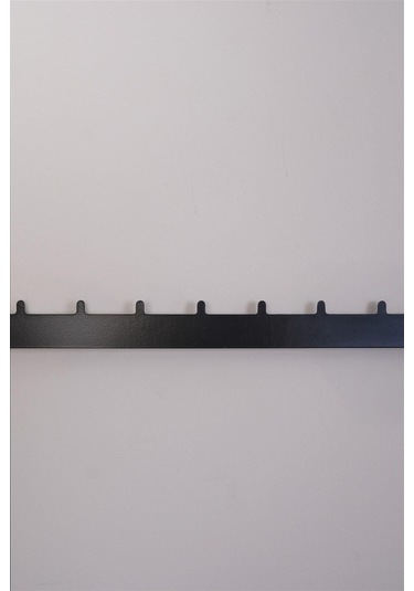 Duvara Monte Lzk Eğri Siyah Baston Renkli