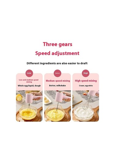 Wondernest Yumurta Ve Usb Taşınabilir Pembe Mikser Jialan Elektrikli Çırpıcı - Rl Pembe