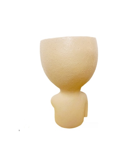 Sevimli Baş Saksı/yüz Saksı, İç Mekan Bitkileri İçin, Kız Yüz Saksı Sevimli Bayan Baş Saksı, Haki