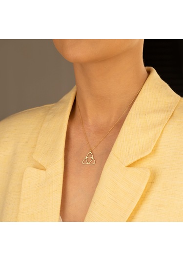 Üçlü Tribal Gümüş Kolye