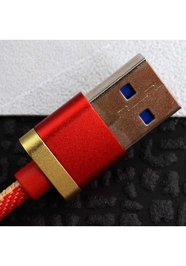 Ekılıf - Lightning Usb Kablo Poro 1m - Siyah - T9651 Siyah