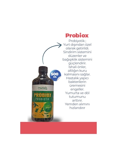Munich Vet Probiox 500 Ml Güvercinler Için Probiotik