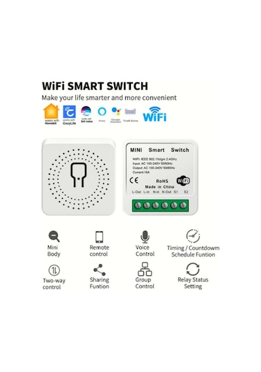 tuya zaman ayarlı akıllı ışık anahtarı