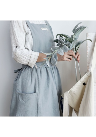 Skycity Kahve Evi Ve Mutfak İçin Dayanıklı Kumaş Askılı Fantezi Apron - Karbon Siyah, Ev Kullanıma Uygun, Kolay Kullanim Diğer