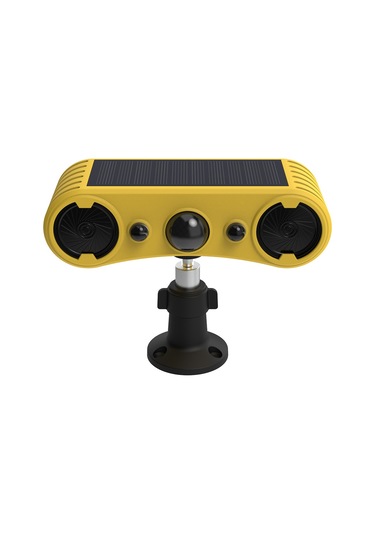 Hareket Sensörlü Güneş Enerjili Alarm Flaş Işığı Alarm Sarı