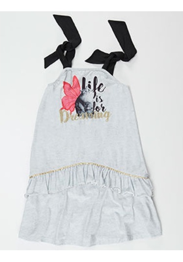 Denokids Mushi Dreaming Elbise Gri