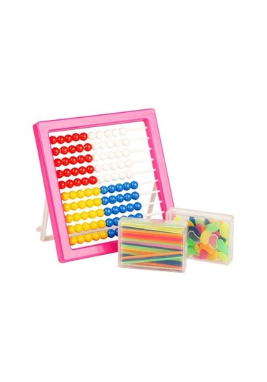 Monopol Lüx Raylı Mihsap Seti Sayı Boncuğu- Sayı Fasulyesi - Sayı Çubuğu