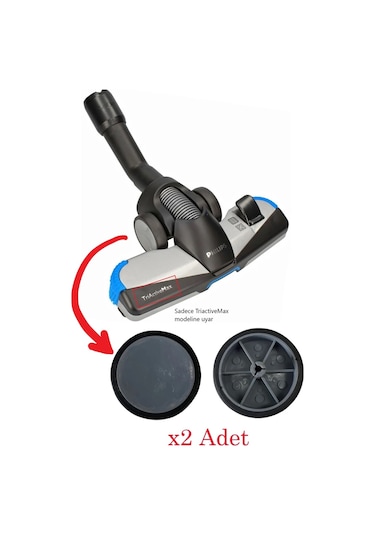Philips Uyumlu Fc 9929 Marathon Ultimate Triactive Uyumlu Emici Başlık Tekeri (2 adet)