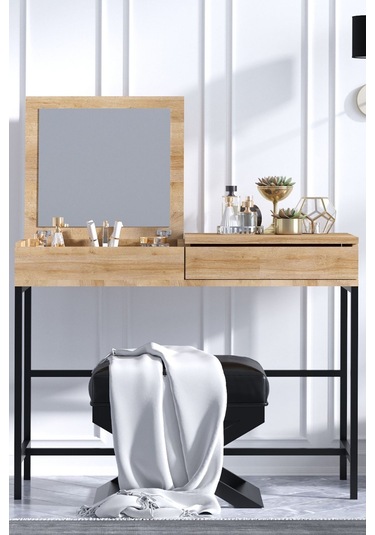 Decormet Linda Makyaj Masası Safir Meşe Safir Meşe