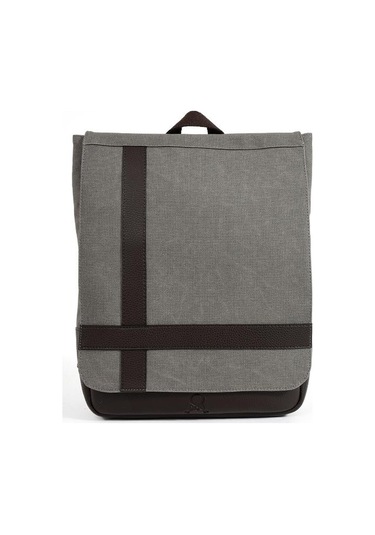 Kadın Sırt Çantası 35 22 Cm Kanvas Kumaş Laptop Bölmeli Business Sırt Çantası Okul Çantası Mega Bag Gri