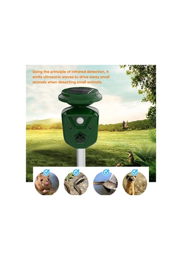 Y29547 360 Güneş Enerjisi Ve Usb Şarjlı Suya Dayanıklı Köpek Yeşil