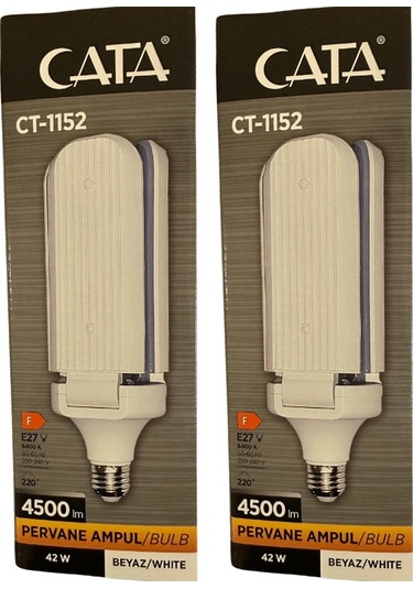 Cata Ct-1152 42w 6400k Beyaz Işık E27 Duylu Led Pervane Ampul 2 Adet