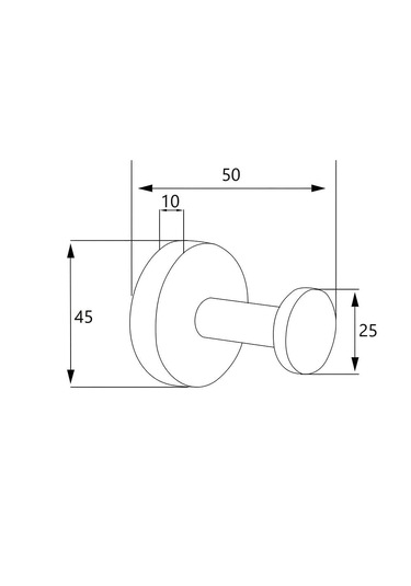 Soho Oscar Tekli Bornozluk Krom