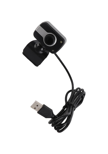 Yuntech01 Laptop Ve Lcd İçin Usb Web Kamera, 360 Dönüş, Led Gece Görüşü, Yüksek Çözünürlük, Mikrofonlu, Çeşitli Konferans Yazılımlarıyla Uyumlu