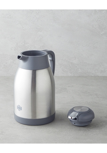 English Home Good Mood Temp Çelik Termos 2 Litre Gri Gri