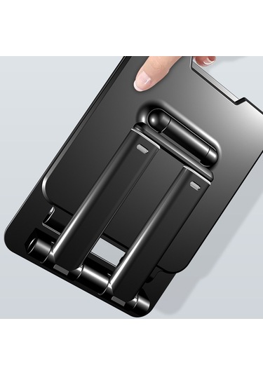 Cbtx T09 Cep Telefonu Standı Yükseklik Açısı Ayarlanabilir Kaymaz Telefon Tutucu Masa Tablet Standı, Boyut: S - Siyah