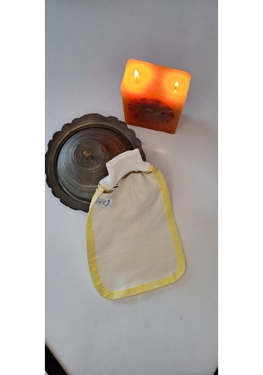 Eker-konfor Sarı Biyeli Hızlıgiy Kese-lastikli Kese-banyo Kesesi