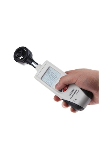 Wellhise Ht-380 Rüzgar Hızı Ölçer Dijital Anemometre