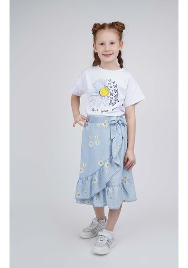 Bestkids Kız Çocuk Anvelop Denim Etek 001