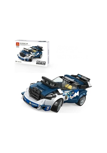 Super Car  Araba 204 Parça Champion Speed Car Mstt Spor Araba Yarış Arabası Mavi