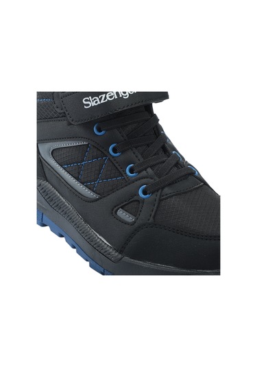 Slazenger KESHA Çocuk Cırt Cırtlı Siyah / Saks Mavi Bot