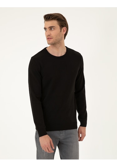 Pierre Cardin Erkek Siyah Kazak /triko 50296575-vr046 Siyah