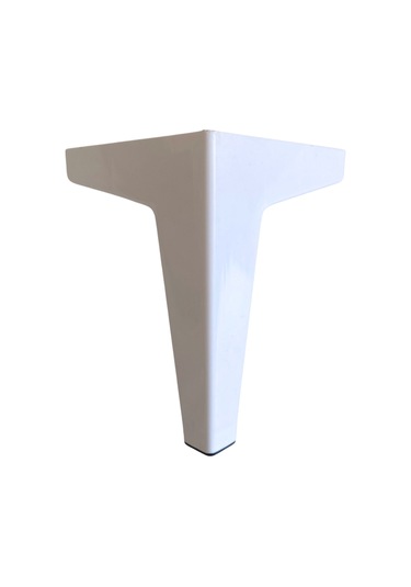 Serçe Düz 15cm Plastik Ayak Mobilya Masa Ve Dolap Ayağı 15cm Beyaz 1 Adet Beyaz