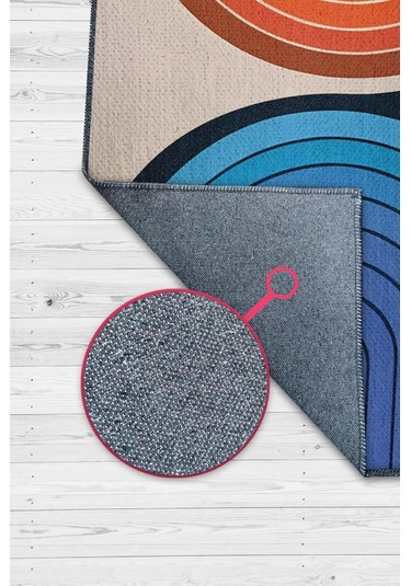 Homshtag Gecem Ve Gündüzüm Ying Yang Halı Renkli Oturma Odası Halısı Çok Renkli