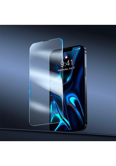 Baseus İphone 13 Mini 0.3mm Tempered Full Cam Ekran Koruyucu 2 Adet Set- 5775