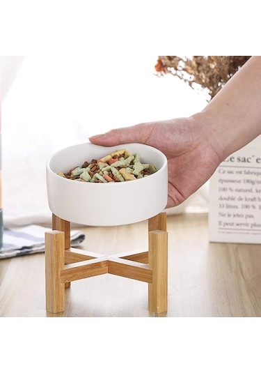 Matgo Pati Çam Ağacı Kedi Köpek Beslenme Mama Su Kabı Seramik Kaseli 500 ML