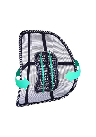 Dacia Logan İle Uyumlu Koltuk Minderi Bel Arkası Masajlı Sırtlık Siyah 1 Adet