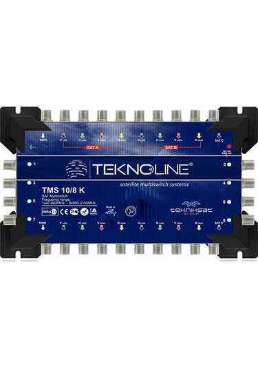 10x8 Kaskatlı Multiswitch Uydu Dağıtım Santrali Teknoline