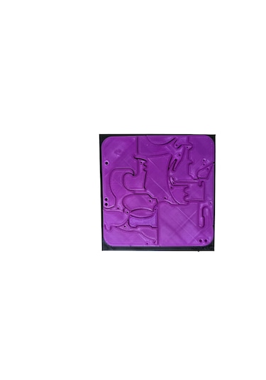 Montessori Mor 3d Hayvan Figürlü Puzzle 18 Parça Zeka Oyunu
