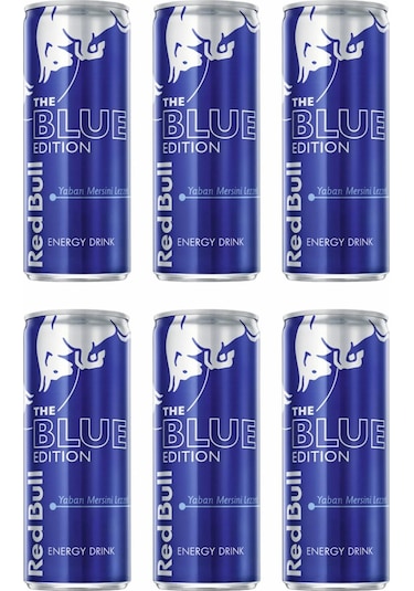 Red Bull Blue Edition Yaban Mersini Enerji İçeceği 6 x 250 ML