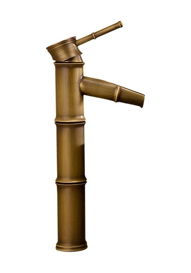 Dinosaurs F Fityle Pirinç Banyo Lavabo Bataryası - Bronz Altın