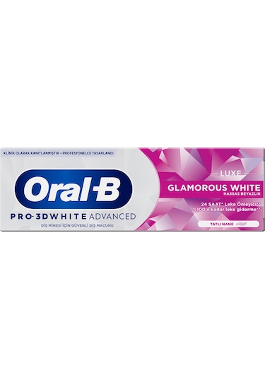 Oral-B Pro 3D White Advanced Luxe Glamorous White Diş Macunu 75 ML