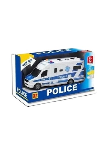 Ctoys J168-12 Işıklı Ve Sesli Polis Otobüsü Oyuncak