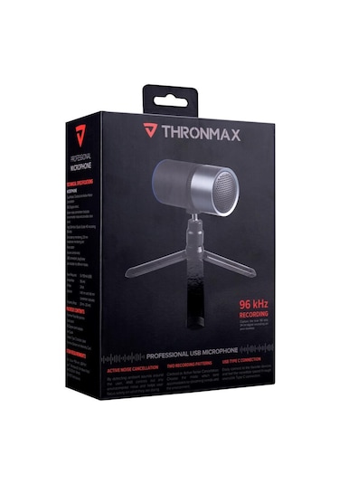Thronmax M8 Pulse Siyah Usb 96khz 24bit Hd Kayıt Anc Youtuber+Str