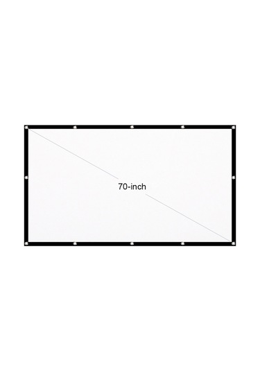 Geeroyoo 70 İnç Katlanabilir Hd Projeksiyon Perdesi - Taşınabilir Dayanıklı İç/dış Mekan Sinema Perdesi Jzr-gy